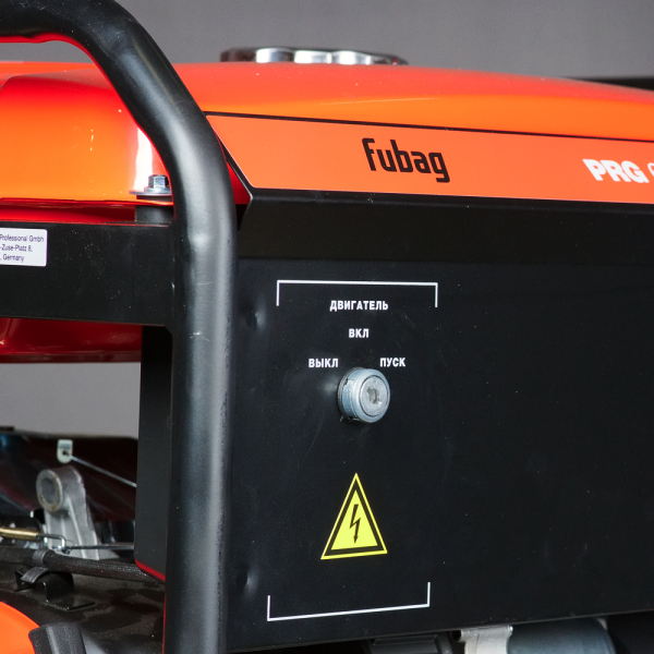 Бензиновый генератор Fubag PRG 6000 ES + Комплект колес и ручек для генераторов в ПОДАРОК 2-х тактный фото