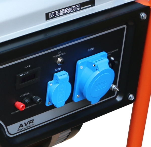Бензиновый генератор Zongshen PB 6000 синхронный фото