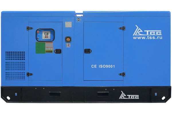 Дизельный генератор ТСС ЭД-150-Т400 с АВР в шумозащитном кожухе на прицепе 025140 на колесах фото