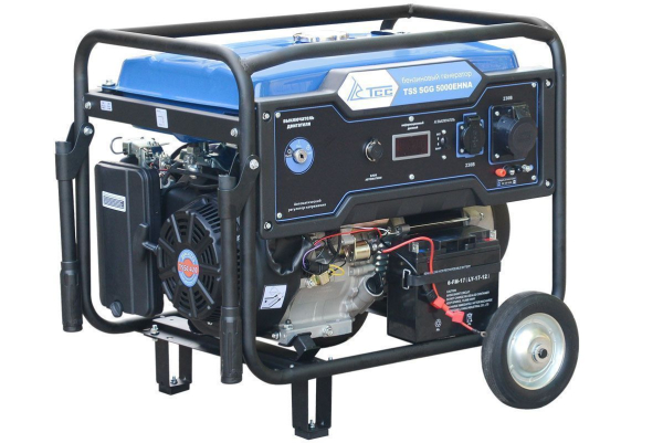 Бензиновый генератор ТСС SGG 5000EHNA для газового котла фото
