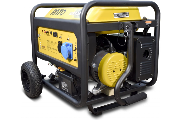Бензиновый генератор RATO R8500D электростартер + колесный комплект для гаража фото