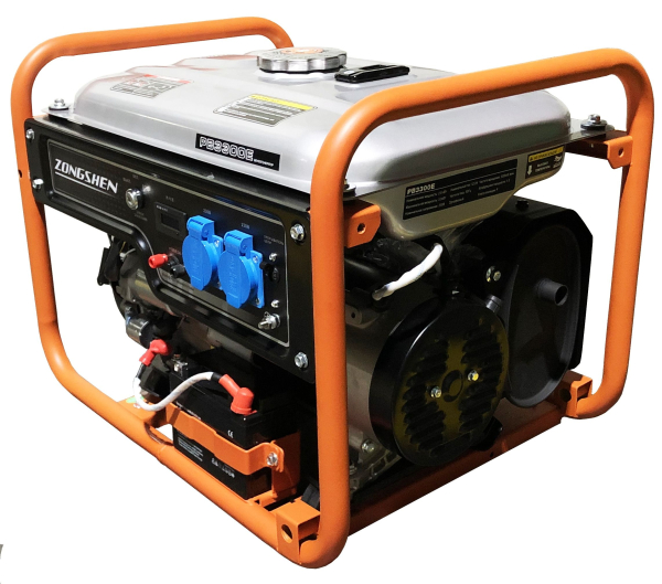 Бензиновый генератор Zongshen PB 3300 E 4-х тактный фото