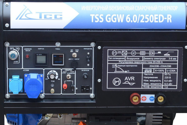 Бензиновый сварочный генератор ТСС GGW 6.0/250ED-R 4-х тактный Бензиновый сварочный генератор ТСС GGW 6.0/250ED-R 4-х тактный фото