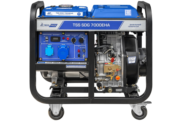 Дизельный генератор ТСС SDG 7000EHA 100033 стационарный фото