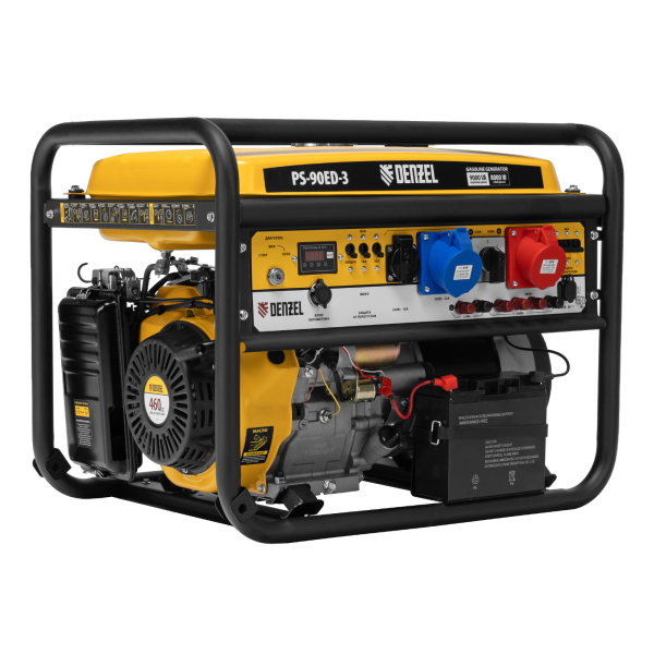Бензиновый генератор DENZEL PS 90 ED-3 портативный фото