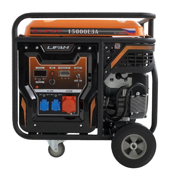 Бензиновый генератор Lifan 15000E3A 4-х тактный фото