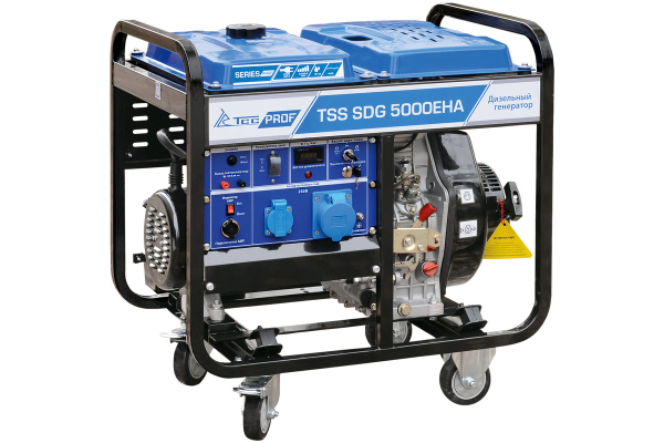 Дизельный генератор ТСС SDG 5000EHA 077012 стационарный фото