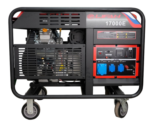 Бензиновый генератор Lifan 17000E 4-х тактный фото