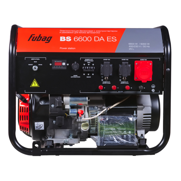 Бензиновый генератор Fubag BS 6600 DA ES 4-х тактный фото