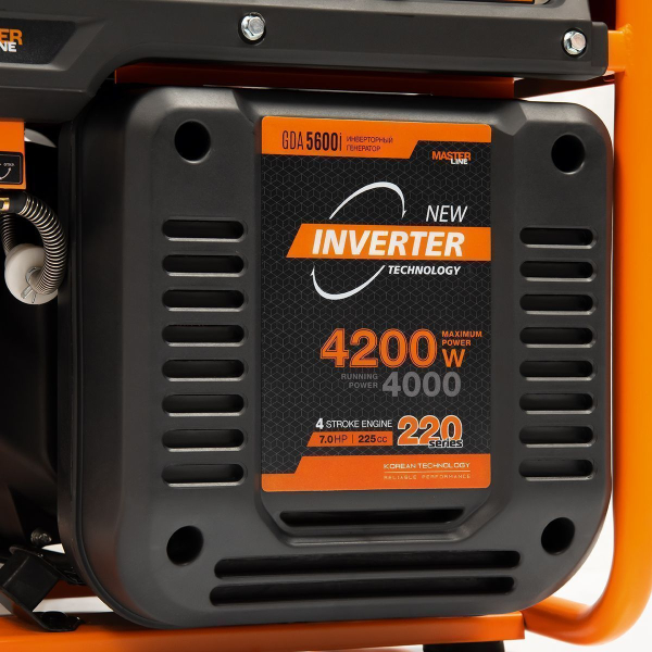 Бензиновый инверторный генератор DAEWOO GDA 5600i 4-х тактный фото