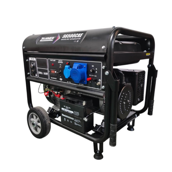 Бензиновый генератор Zammer S6500CXE для гаража фото