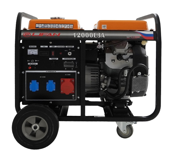 Бензиновый генератор Lifan 12000E3A 4-х тактный фото