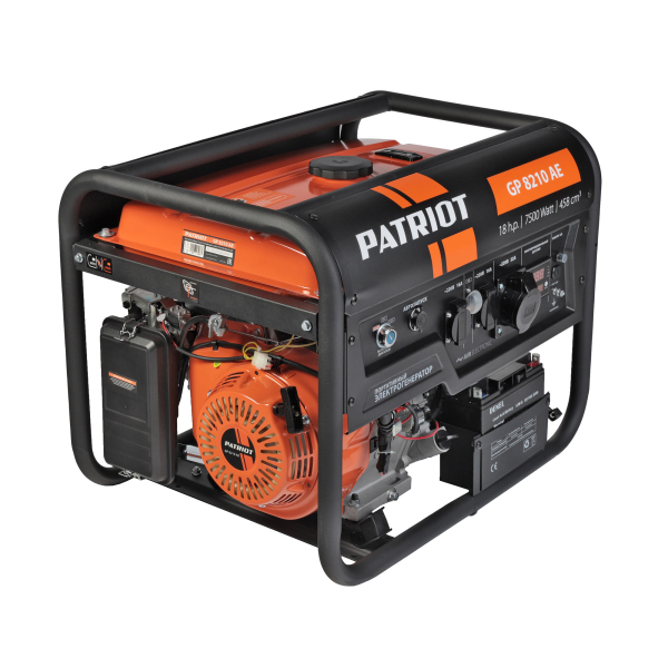 Бензиновый генератор PATRIOT GP 8210 AE для гаража фото