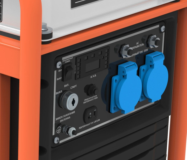 Бензиновый инверторный генератор Zongshen BPB 4500 E синхронный фото