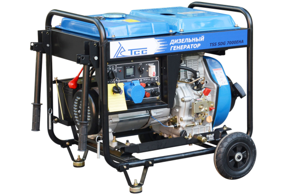 Дизельный генератор ТСС SDG 7000EHA с АВР 033540 портативный фото