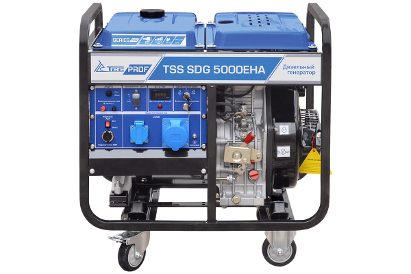Дизельный генератор ТСС SDG 5000EHA 077012 стационарный фото