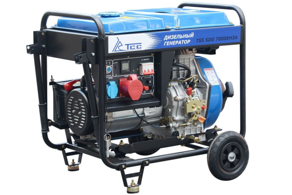 Дизельный генератор ТСС SDG 7000EH3A с АВР 033541 для гаража фото