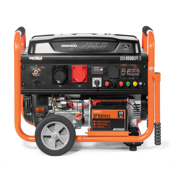 Бензиновый генератор DAEWOO GDA 9500DPE-3 для гаража фото