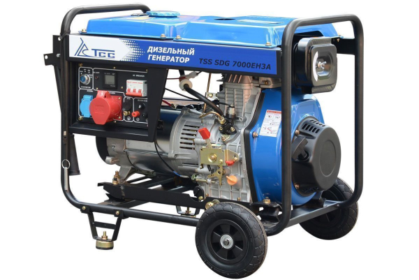 Дизельный генератор ТСС SDG 7000EH3A с АВР 033541 для гаража фото