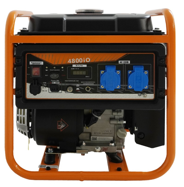 Бензиновый инверторный генератор Lifan 4800IO для гаража фото