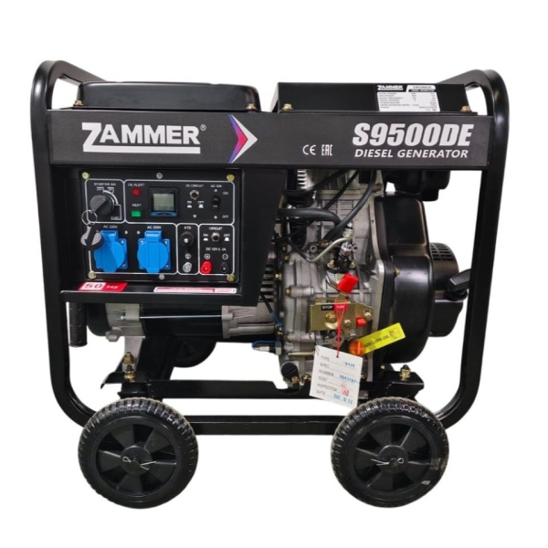Дизельный генератор Zammer S9500DE S9500DE передвижной фото