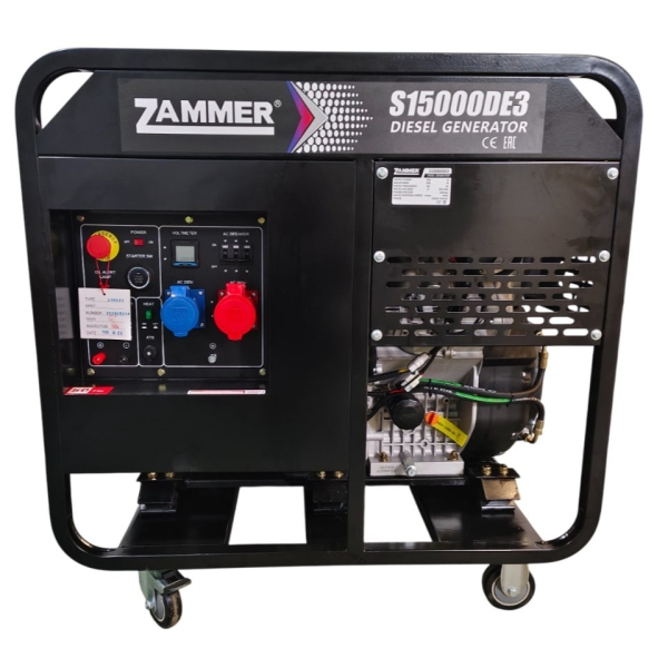 Дизельный генератор Zammer S15000DE3 S15000DE3 портативный фото